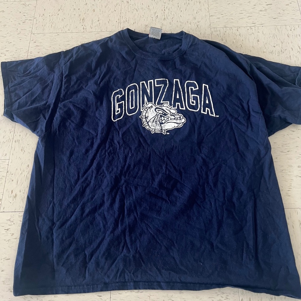 Gonzaga Bulldogs‎ NCAA College T Shirt Mens Size 3XL Navy